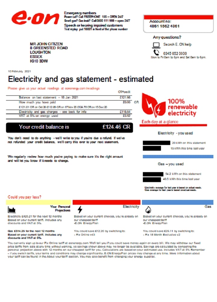  Minol USA business utility bill 
